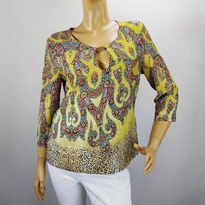 Boho Blouse Multicolor Paisley Milano Top